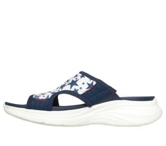 Contour Foam Sandal - Cozy Fit Americana Aura — WHITE / NAVY 5