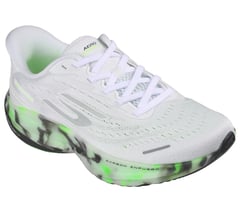 Skechers Slip-ins: Aero Spark - Glow in the Dark — WHITE / GREEN 4