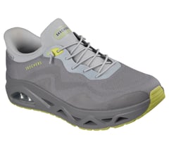 Skechers Slip-ins: UNO Glide-Step - Air Gliders — GRAY / LIME 4