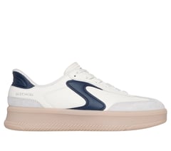Skechers Slip-ins: Hotshot HI - Lifted Luxe — OFF WHITE / NAVY 1