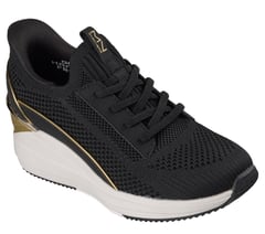 Skechers Slip-ins Mark Nason: The Triple Wedge - Melvi — BLACK / GOLD 4