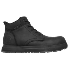Skechers Slip-ins Work Safety Toe: Cliff — BLACK 1