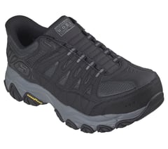 Skechers Slip-ins Work: After Burn M. Fit 2.0 - Volrock — BLACK / CHARCOAL 4