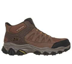 Skechers Slip-ins Work: After Burn M. Fit 2.0 - Brimrock — BROWN / ORANGE 1