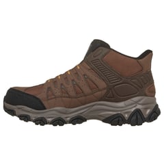 Skechers Slip-ins Work: After Burn M. Fit 2.0 - Brimrock — BROWN / ORANGE 5