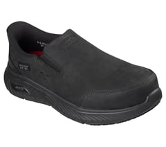 Skechers Slip-ins Work Slip-Resistant: Arch Fit Crosser — BLACK 4