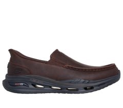 Skechers Slip-ins Relaxed Fit: Arch Fit Orvan - Glide Moc — RED / BROWN 1
