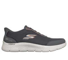 Skechers Slip-ins Waterproof: GO WALK Flex - Santiag — CHARCOAL / ORANGE 1
