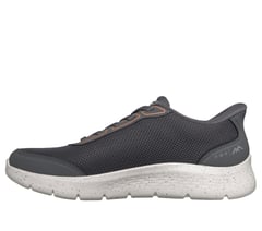 Skechers Slip-ins Waterproof: GO WALK Flex - Santiag — CHARCOAL / ORANGE 5