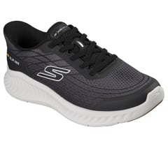 Skechers Slip-ins: GO WALK Now - Urgent — BLACK / WHITE 4