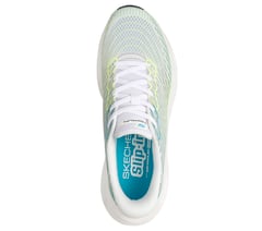 Skechers Slip-ins: Max Cushioning Glide-Step - Sapphire — WHITE / GREEN 2