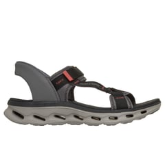 Skechers Slip-ins: GO WALK Glide-Step 2.0 Sandal - Gerry — GRAY / RED 1