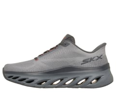 Skechers Slip-ins: Arch Fit Glide-Step - Hirusher — CHARCOAL / ORANGE 5