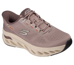 Skechers Slip-ins: Arch Fit Glide-Step - Arkon — TAUPE / ORANGE 4