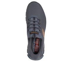 Skechers Slip-ins: Glide-Step - Noxus — CHARCOAL / ORANGE 2