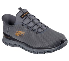 Skechers Slip-ins: Glide-Step - Noxus — CHARCOAL / ORANGE 4