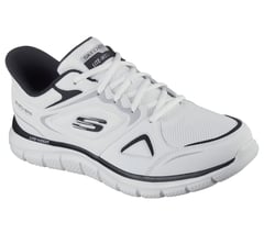 Skechers Slip-ins: Track - Ezral — WHITE / BLACK 4