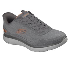 Skechers Slip-ins: Summits - Strux — CHARCOAL / ORANGE 4