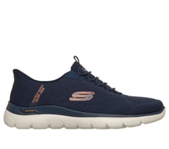 Skechers Slip-ins: Arch Fit Summits - Vorken — NAVY / ORANGE 1