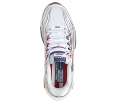 Skechers Slip-ins: Arch Fit D'Lites 330 - Flagsway — WHITE / NAVY 2