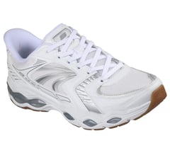 Skechers Slip-ins: Skech-Gel — WHITE / SILVER 4