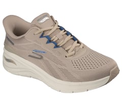 Skechers Slip-ins: Arch Fit 3.0 - Fiddow — TAUPE / BLUE 4