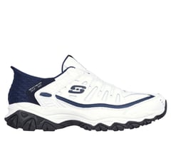 Skechers Slip-ins: After Burn - Grill Captain — WHITE / NAVY 1