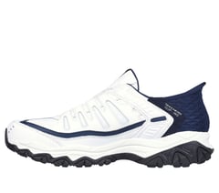 Skechers Slip-ins: After Burn - Grill Captain — WHITE / NAVY 5