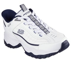 Skechers Slip-ins: E'Lite Afterburn - Grill Corporal — WHITE / NAVY 4