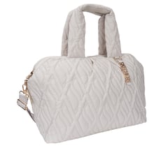 Quilted Tote Bag — BEIGE 3