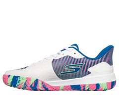 Skechers Viper Court Pro 2.0 - Pickleball — WHITE / BLUE / LIGHT PINK 5