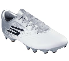 Skechers Razor 1.5 Academy FG — WHITE / SILVER 4