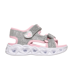 S-Lights: Heart Lights Sandal - Sugar Sparks — SILVER / PINK 1