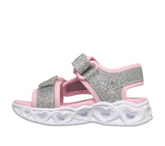 S-Lights: Heart Lights Sandal - Sugar Sparks — SILVER / PINK 5