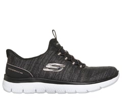 Skechers Slip-ins: Summits - Sparkline — BLACK / ROSE GOLD 1