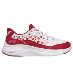 Skechers Slip-ins: Contour Foam - Cozy Fit Heartclub — WHITE / RED 1