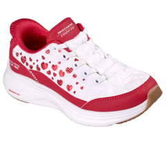 Skechers Slip-ins: Contour Foam - Cozy Fit Heartclub — WHITE / RED 4