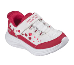 Skechers Slip-ins: Comfy Sprints - Cozy Fit Heartdream — WHITE / RED 4