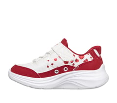 Skechers Slip-ins: Comfy Sprints - Cozy Fit Heartdream — WHITE / RED 5