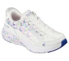 Skechers Slip-ins JGoldcrown: Contour Foam - Cozy Fit Love Notes — WHITE / MULTI 4