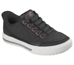 Skechers Slip-ins: Arcade - Cozy Fit Cuddle Steps — BLACK / ROSE GOLD 4