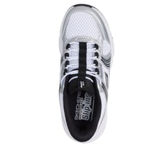 Skechers Slip-ins: Retro-Graph - Classic Kicks — WHT / BLACK / SILVER 2
