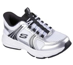 Skechers Slip-ins: Retro-Graph - Classic Kicks — WHT / BLACK / SILVER 4