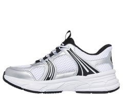 Skechers Slip-ins: Retro-Graph - Classic Kicks — WHT / BLACK / SILVER 5