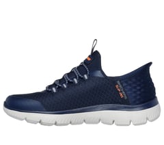 Skechers Slip-ins: Summits - High Range — NAVY / ORANGE 5
