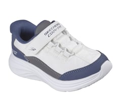 Skechers Slip-ins: Comfy Sprints - Cozy Fit — WHITE / NAVY 4