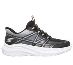 Skechers Slip-ins: Microspec Velocity - Grid-Shift — BLACK / SILVER 1
