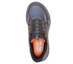 Skechers Slip-ins: Microspec Velocity - Grid-Shift — CHARCOAL / ORANGE 2