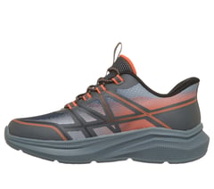 Skechers Slip-ins: Microspec Velocity - Grid-Shift — CHARCOAL / ORANGE 5