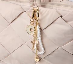 Bag Charm - Pearl Lock And Key — GOLD 2